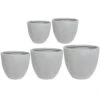 Ace Planters - Set Of 5 - Grey -Plant potted plants Ace Planters Set of 5 Grey