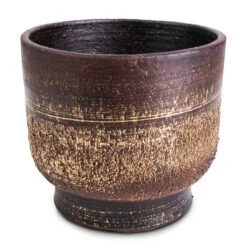 Aico Plant Pot - Shiny Brown 18 Aico Plant Pot - Shiny Brown -Plant potted plants Aico Plant Pot Shiny Brown 17x13cm