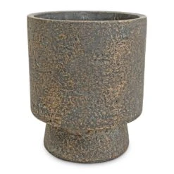 Aily Plant Pot - Earth Cement -Plant potted plants Aily Plant Pot Anthracite 17x20cm
