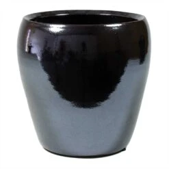 Amora Plant Pot - Anthracite Mirror 15 Amora Plant Pot - Anthracite Mirror -Plant potted plants Amora Plant Pot Anthracite Mirror 21x21cm