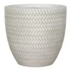 Angle Couple Plant Pot - White 2 Angle Couple Plant Pot - White -Plant potted plants Angle Couple Plant Pot White