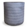 Angle Cylinder Plant Pot - Grey