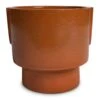 Aries Handles Plant Pot - Bright Rust -Plant potted plants Aries Handles Plant Pot Bright Rust 19x20cm 1