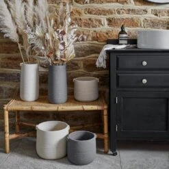 Aurora Terrazzo Handle Plant Pot - Slate 14 Aurora Terrazzo Handle Plant Pot - Slate -Plant potted plants Aurora Terrazzo Handle Plant Pot Oat 19 x 17cm 8aabfaff 41a1 4f4b 99ad 52b404757012