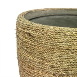Ben Plant Pot - Straw Grass -Plant potted plants Ben Plant Pot Straw Grass Close Up