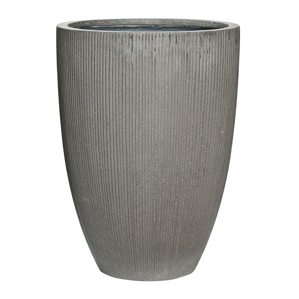 Ben Planter - Ridged Dark Grey 3 Ben Planter - Ridged Dark Grey