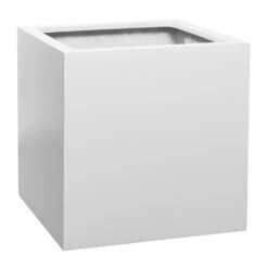 Block Essentials Planter - Matt White -Plant potted plants Block Essentials Planter Matt White 50x50x50cm
