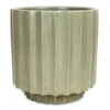Bourton Scalloped Plant Pot - Sage -Plant potted plants Bourton Scalloped Plant Pot Sage 18x18cm