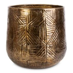 Calvin Metal Plant Pots - Set Of 3 - Matt Gold -Plant potted plants Calvin Metal Plant Pots Set of 3 Matt Gold 2 2e596a3a 3727 4c6a 94c2 fc39a0c9b6e6