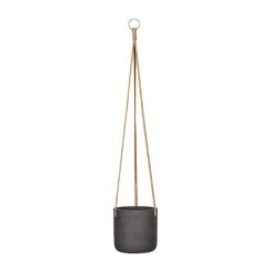 Charlie Hanging Plant Pot - Black Washed -Plant potted plants Charlie Hanging Plant Pot Black Washed Medium b27f3a1a f49a 4f43 b556 a867f2133a6e