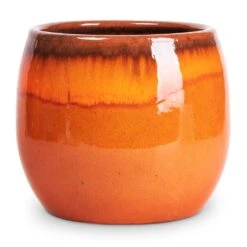 Charlotte Plant Pot - Orange -Plant potted plants Charlotte Plant Pot Orange 19x16cm