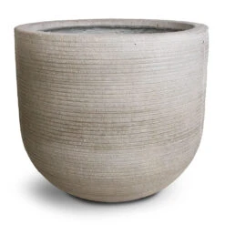 Cody Plant Pot - Ridged Cement -Plant potted plants Cody Plant Pot Ridged Cement 35x31cm