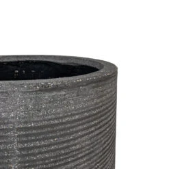 Cody Plant Vase - Ridged Dark Grey -Plant potted plants Cody Plant Vase Ridged Dark Grey 28x45cm 1
