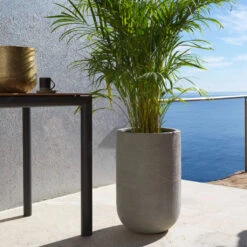 Cody Plant Vase - Ridged Dark Grey -Plant potted plants CodyPlantVase RidgedDarkGrey 2