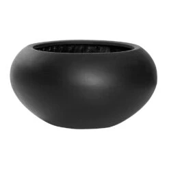 Cora Natural Bowl Planter - Black -Plant potted plants Cora Natural Planter Black 47x25.5cm