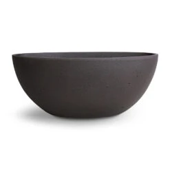 Dorant Refined Oval Plant Bowl - Volcano Black 7 Dorant Refined Oval Plant Bowl - Volcano Black -Plant potted plants Dorant Refined Oval Plant Bowl Volcano Black 32x13.5x12.5cm