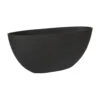 Dorant Refined Oval Plant Bowl - Volcano Black -Plant potted plants Dorant Refined Oval Plant Bowl Volcano Black 43x17.5x16cm
