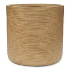 Dune Cylinder Planter - Almond -Plant potted plants Dune Cylinder Planter Almond 44x44cm
