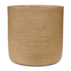 Dune Cylinder Planter - Almond -Plant potted plants Dune Cylinder Planter Almond 53x52cm