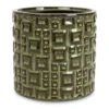 Fiene Plant Pot - Green -Plant potted plants Fiene Plant Pot Green 14x14cm