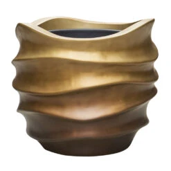 Gradient Lee Couple Planter - Matt Honey -Plant potted plants Gradient Lee Couple Planter Matt Honey 61x49cm