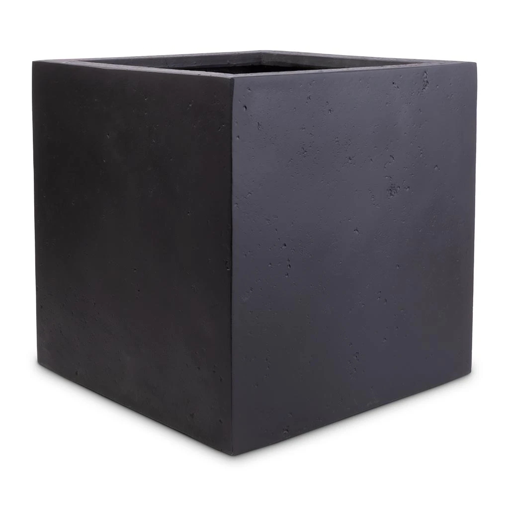 Grigio Cube Planter - Anthracite Concrete 5 Grigio Cube Planter - Anthracite Concrete - Image 3