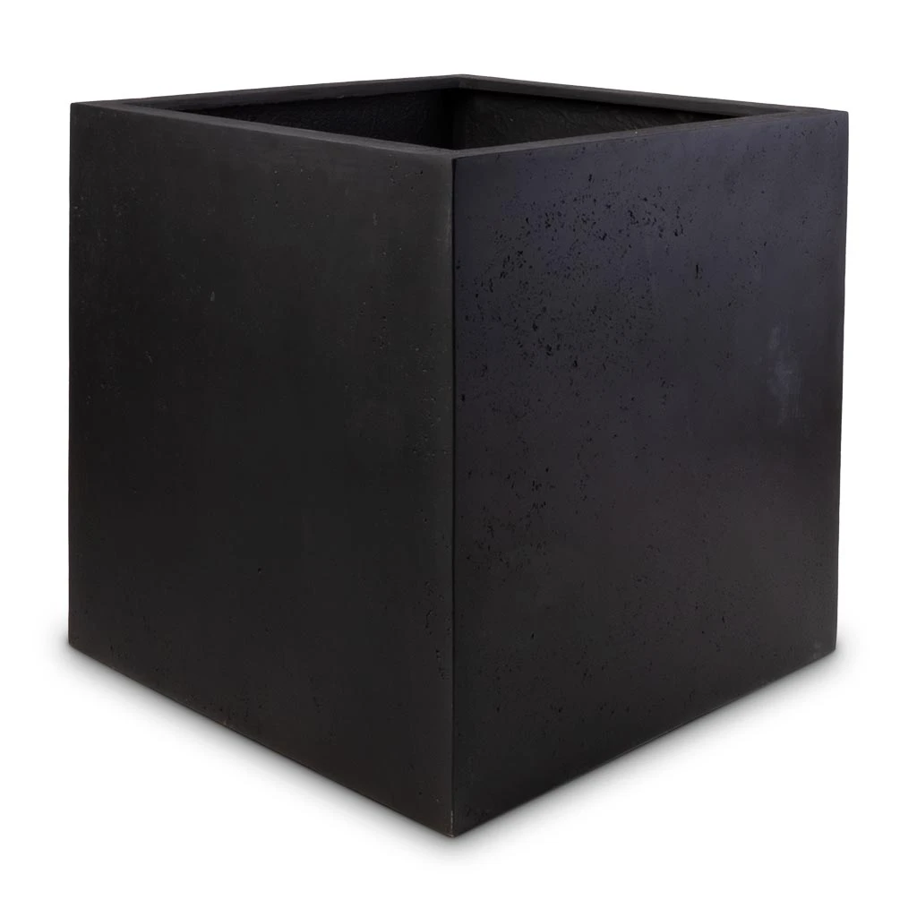 Grigio Cube Planter - Anthracite Concrete 11 Grigio Cube Planter - Anthracite Concrete - Image 9