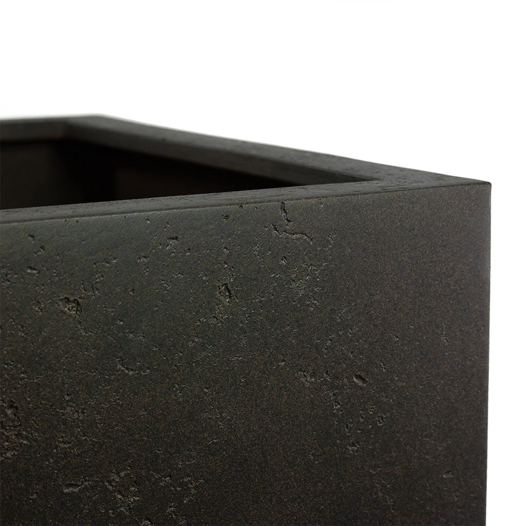 Grigio Cube Planter - Rusty Iron Concrete 5 Grigio Cube Planter - Rusty Iron Concrete - Image 3
