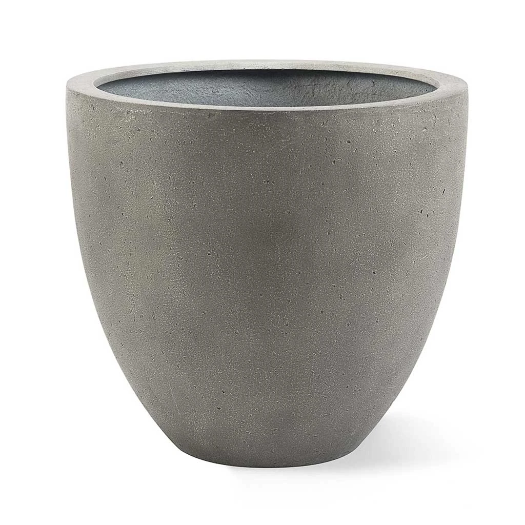 Grigio Egg Pot Planter - Natural Concrete 3 Grigio Egg Pot Planter - Natural Concrete