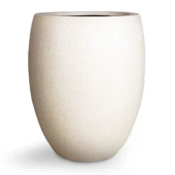 Grigio Tall Balloon Planter - Antique White Concrete -Plant potted plants Grigio Tall Balloon Planter Antique White Concrete 40x50cm 1