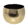 Hammered Bowl - Gold With Black -Plant potted plants Hammered Bowl Gold Black30cm