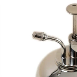 Haws Smethwick Spritzer In Nickel -Plant potted plants Haws Smethwick Spritzer in Nickel Close Up