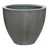 Jesslyn Plant Pot - Ridged Dark Grey 1 Jesslyn Plant Pot - Ridged Dark Grey -Plant potted plants Jesslyn Plant Pot Ridged Dark Grey