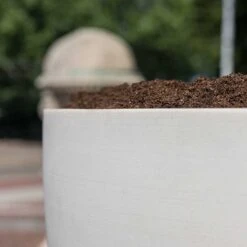 Jesslyn Refined Planter - Natural White -Plant potted plants Jesslyn Refined Planter Natural White Textures