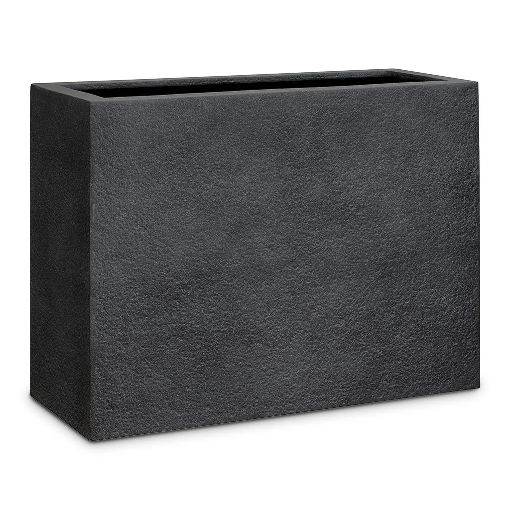 Jort Granite Trough Planter - Midnight Black 4 Jort Granite Trough Planter - Midnight Black - Image 2