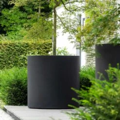 Jumbo Max Natural Planter - Black -Plant potted plants Jumbo Max Natural Planter Black Profile