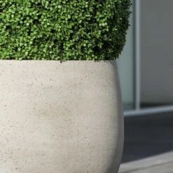 Jumbo Orb Planter - Stone Washed -Plant potted plants Jumbo Orb Planter Stone Washed Close Up
