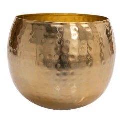 Kody Metal Plant Pots - Set Of 3 - Large - Gold -Plant potted plants Kody Metal Plant Pots Set of 3 Large Gold Single