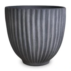 Lagos Plant Pot - Anthracite -Plant potted plants Lagos Plant Pot Anthracite 23x23.5cm