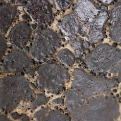 Lava Bowl Relic Planter - Black -Plant potted plants Lava Couple Straight Relic Planter Black Swatch 2