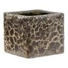 Lava Cube Relic Planter - Black 2 Lava Cube Relic Planter - Black -Plant potted plants Lava Cube Relic Planter Black Medium
