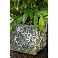 Lava Cube Relic Planter - Jade 22 Lava Cube Relic Planter - Jade -Plant potted plants Lava Cube Relic Planter Jade Close