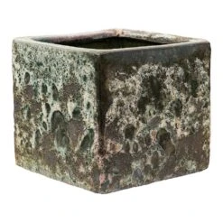Lava Cube Relic Planter - Jade 19 Lava Cube Relic Planter - Jade -Plant potted plants Lava Cube Relic Planter Jade Large