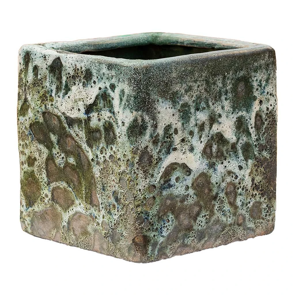 Lava Cube Relic Planter - Jade 3 Lava Cube Relic Planter - Jade