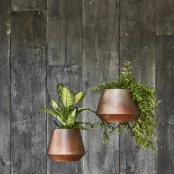Soho Hanging Plant Pot - Aged Copper -Plant potted plants Lifestyle Soho Hanging Plant Pot Aged Copper 19x15cm