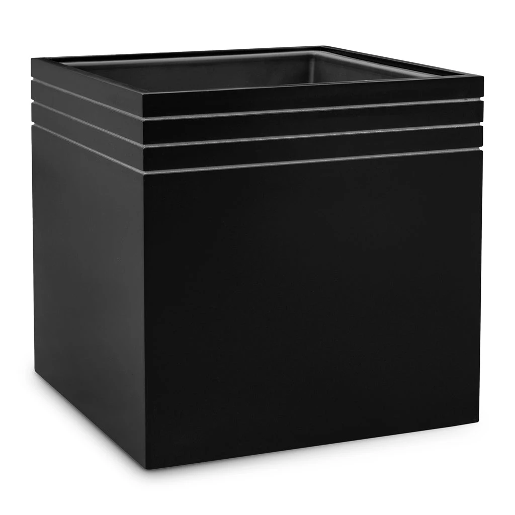 Line-Up Cube Planter - Matt Black 3 Line-Up Cube Planter - Matt Black