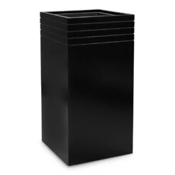 Line-Up Tall Square Planter - Matt Black 9 Line-Up Tall Square Planter - Matt Black -Plant potted plants Line Up Tall Square Planter Matt Black 38x38x75cm