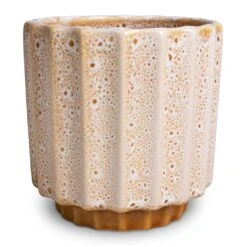 Lugano Scalloped Plant Pot - Mustard 12 Lugano Scalloped Plant Pot - Mustard -Plant potted plants Lugano Scalloped Plant Pot Mustard 13x13cm