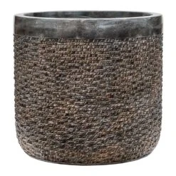 Luxe Lite Layer Cylinder Planter - Bronze -Plant potted plants Luxe Lite Layer Cylinder Planter Bronze Large