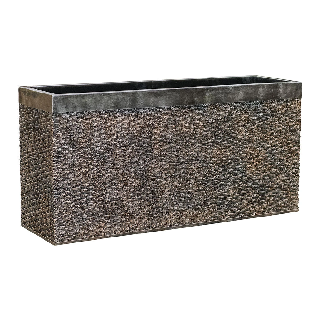 Luxe Lite Layer Trough Planter - Bronze 3 Luxe Lite Layer Trough Planter - Bronze
